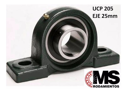 Imagen 2 de 4 de Soporte Con Ruleman Ucp 205 Eje 25mm Ms Rodamientos