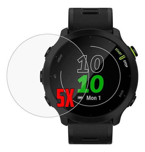 Película Para Garmin Forerunner 55 De Vidro Temp Kit 5 Uni