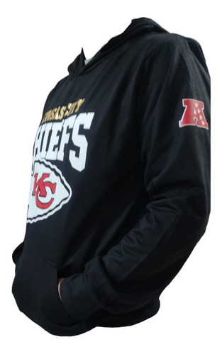 Sudadera Hoodie Jefes Kansas Chiefs Nfl Mahomes 15 Negra