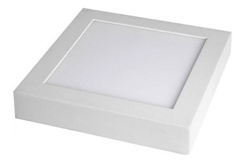 Plafon Led 12w Cuadrado Exterior Luz Calida