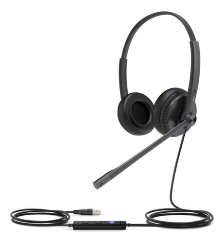 Auriculares Con Cable Yealink Uh34 Dual Headset Usb Hd