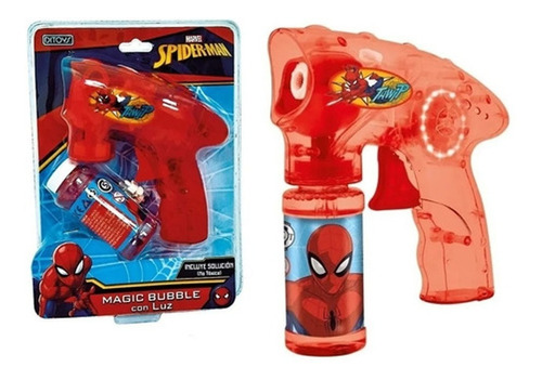 Spiderman Burbujero Automatico Luz Marvel  Ditoys 