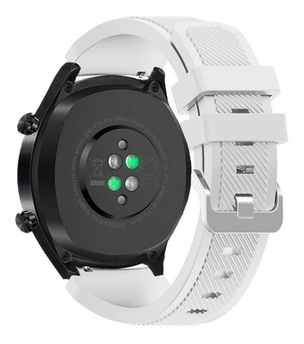 Correa Deportiva Premium + Mica Para Galaxy Watch 3 45 Mm Blanco