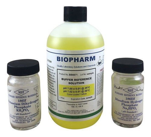 Biopharm Solución De Calibración Ph Buffer Kit De 3-pack | C