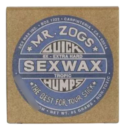 Parafina Sex Wax Quick Humps 6x Azul / Tropical