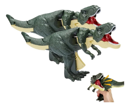 Juguete Primaveral Antiestrés De Dinosaurio Retráctil Manual