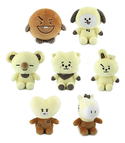 Muñecos De Peluche A Cuadros Súper Lindos De Banda Coreana D