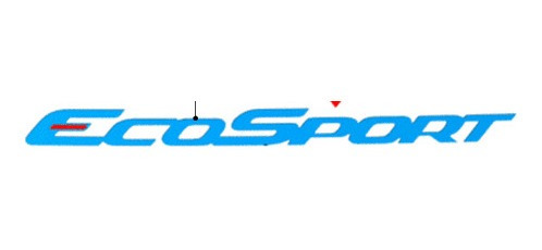 Logo Escudo Ecosport Porton Ford Ecosport 12/16