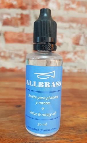 Aceite Para Pistones Y Rotores De Trompetas Allbras - 50 Ml.