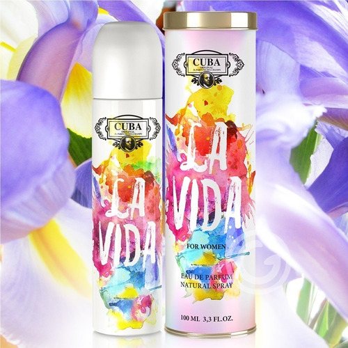 Perfume Cuba La Vida Spray 100ml Eau De Parfum Para Mulher Cuba Paris By Parfums Des Champs