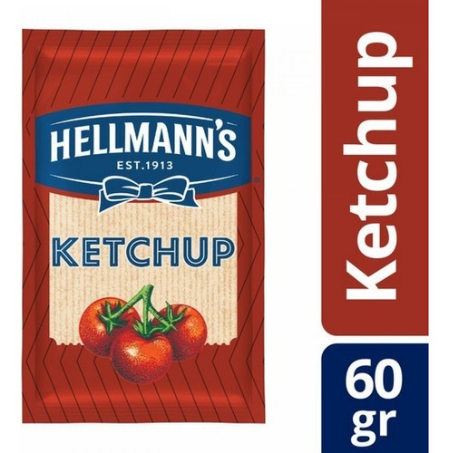 Ketchup Hellmanns 60 Grs Pack 20 Unidades 
