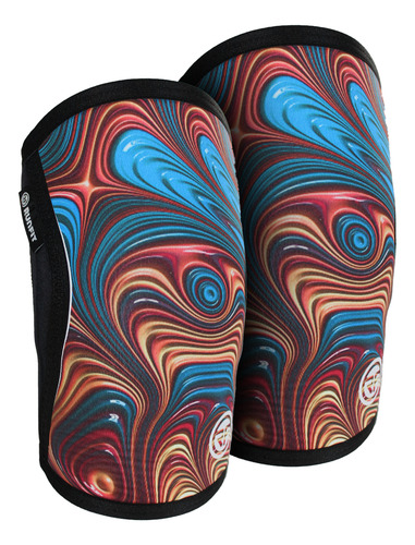 Rodilleras De Neopreno Psy Fungi Runfit 7mm Color Agua Talla Xl