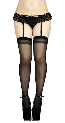 Liguero Con Tanga Y Medias Unitalla Sexy De Encaje Lenceria