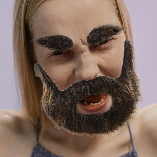 1 Juego De Cosplay Falso De Halloween Con Barba Falsa Y Espo