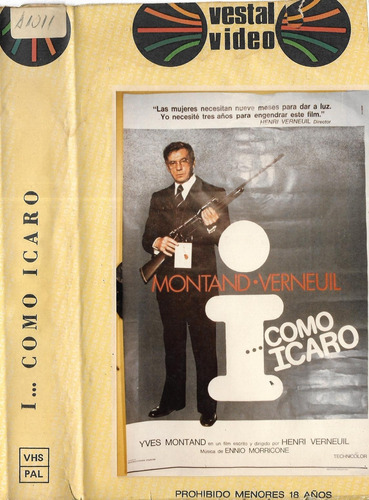I... Como Icaro Vhs Yves Montand Michel Etcheverry Max_wal
