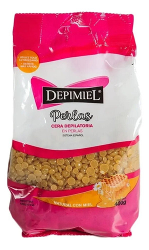 Cera Depilatoria En Perla Natural  Depimiel 400gr 