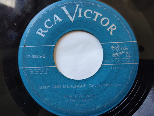 Vinilo Single De Johnny Conquet - Mary Ann Merengue ( E5