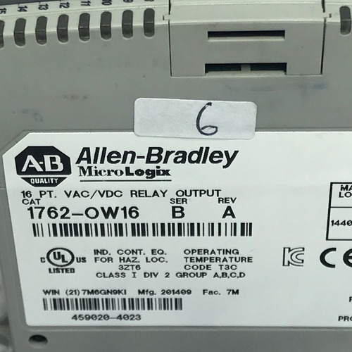 Allen Bradley 1762-ow16 Modulo Micrologix 6 (Usado)