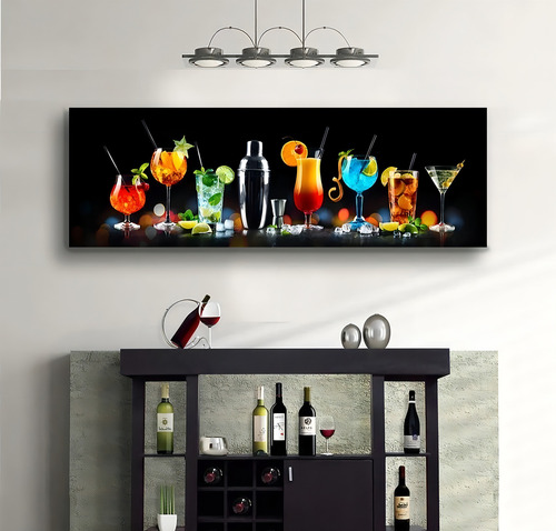 Cuadro Decorativo Para Bar Cocina Comedor Cocteles Color Modelo1