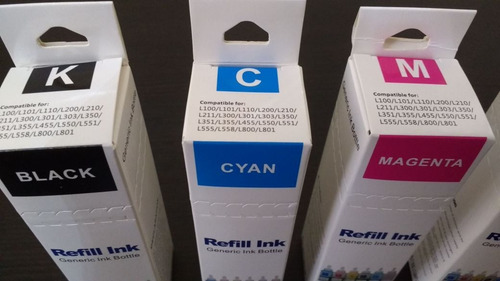 Tinta Para Epson T664 L120 L310 L380 L395 L495 L575 L805