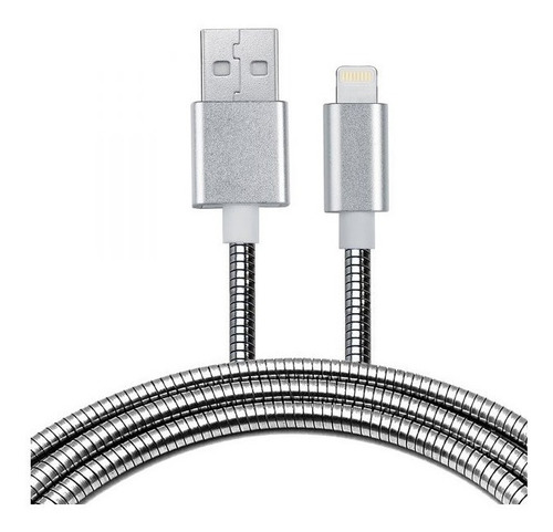 Cabo Usb Metal Super Resistente Lightning 6 7 8 X iPad