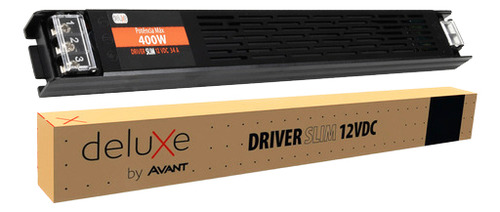 Fonte Driver Slim Para Fita Led 34a 12v 400w 220v Deluxe