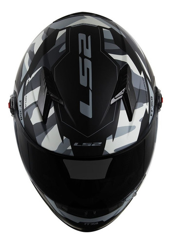 Imagem 5 de 7 de Capacete Ff358 Tank Camo Ls2 | Abs Peso ± 1.500g