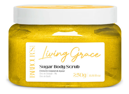 Barbour's Beauty -esfoliante Corporal De Acucar Living Grace Oleo De Girassol E Oleo De Buriti