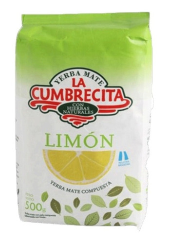 Yerba Mate La Cumbrecita Limón De 500g Pack 10u