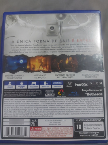The Evil Within 2 Ps4 Mídia Física (Usado)