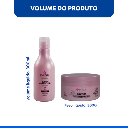 Kit Shampoo E Máscara De Reconstrução Hidratação Profunda