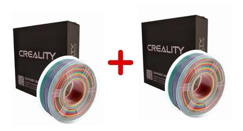 Pack 2 X Filamento Pla Creality 1kg 1.75mm Rainbow Arcoiris