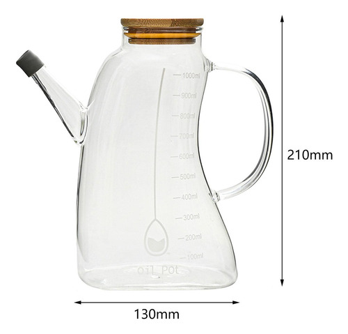 Dispensador De Aceite De Cocina, Botella De Aceite De Vidrio
