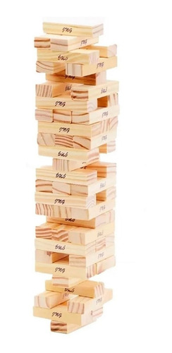 Imagen 3 de 7 de Clasico Juego Jenga Torre De Madera Original Toptoys E.full