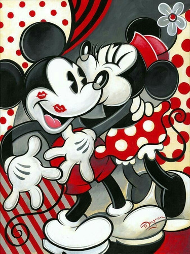 Imagen 1 de 6 de 5d Diamond Painting  Mickey & Minnie **env Inmediato**