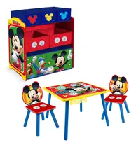 Comprar Kids House Set De Muebles Infantiles Disney Mickey Mouse Mesa con Dos Sillas y Organizador de Juguetes Rojo Ideal para Jugar, Dibujar y Guardar Juguetes