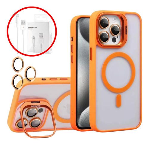 Capa Case Para iPhone 16 15 14 13 Pro Max Com Proteção Lente