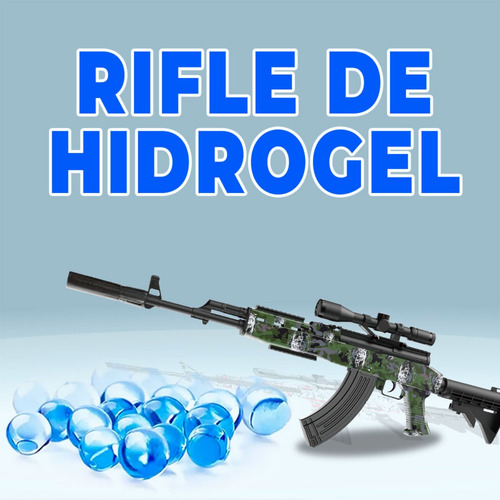 Rifle Lanzador Hidrogel Automático M416 Mira Telescópica