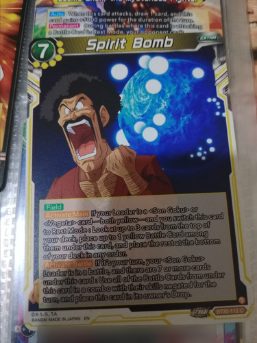 Spirit Bomb - Power Absorbed (dbs-b20) Carta Dragon Ball Tcg