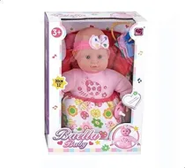 Comprar Muñecos Bebotes Bebe 30cm + Porta Bebe Y Accesorios- Baellar