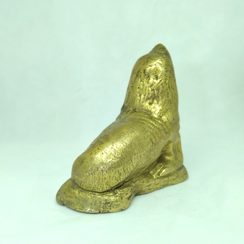 Figura Estatuillas Lobo Marino De Bronce (Usado)