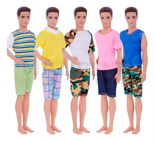 5 Conjuntos De Roupas Para Boneco Ken namorado da Barbie