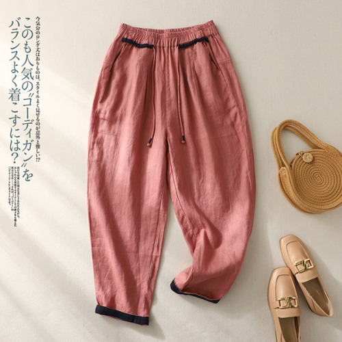Lino De Algodón Fino Casual De Talla Grande Para Mujer, HoLG