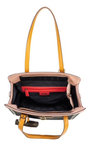 Bolsa Satchel Cloe Calzana I Grande Color Negro
