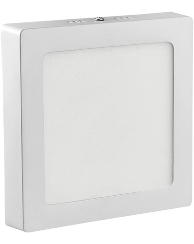 Panel Plafon Led De Aplicar 12w Cuadrado Alto Brillo Chiaro