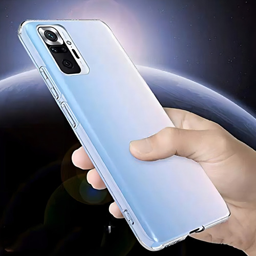 Funda Para Xiaomi Note 10s Hybrid Clear Case Premium Ligera Color Transparente Space Clear