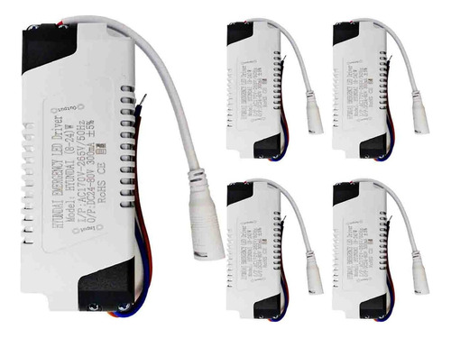 Pack 5 Driver Led 8-24w Foco Transformador Hyundai