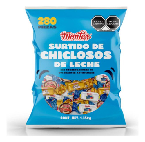 Surtido De Chiclosos De Leche Montes 1.3 Kg