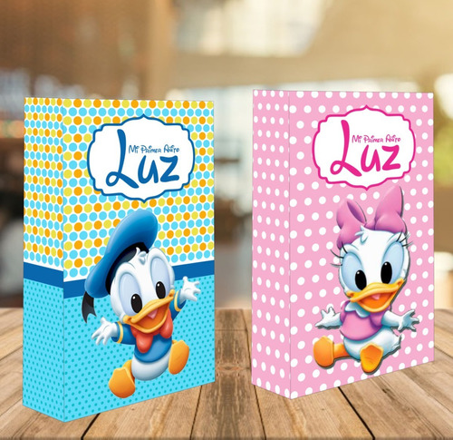 40 Bolsitas De Cotillon Personalizadas Donald Bebe Disney