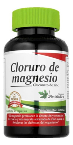 Cloruro De Magnesio 90 Capsulas - Unidad a $40000